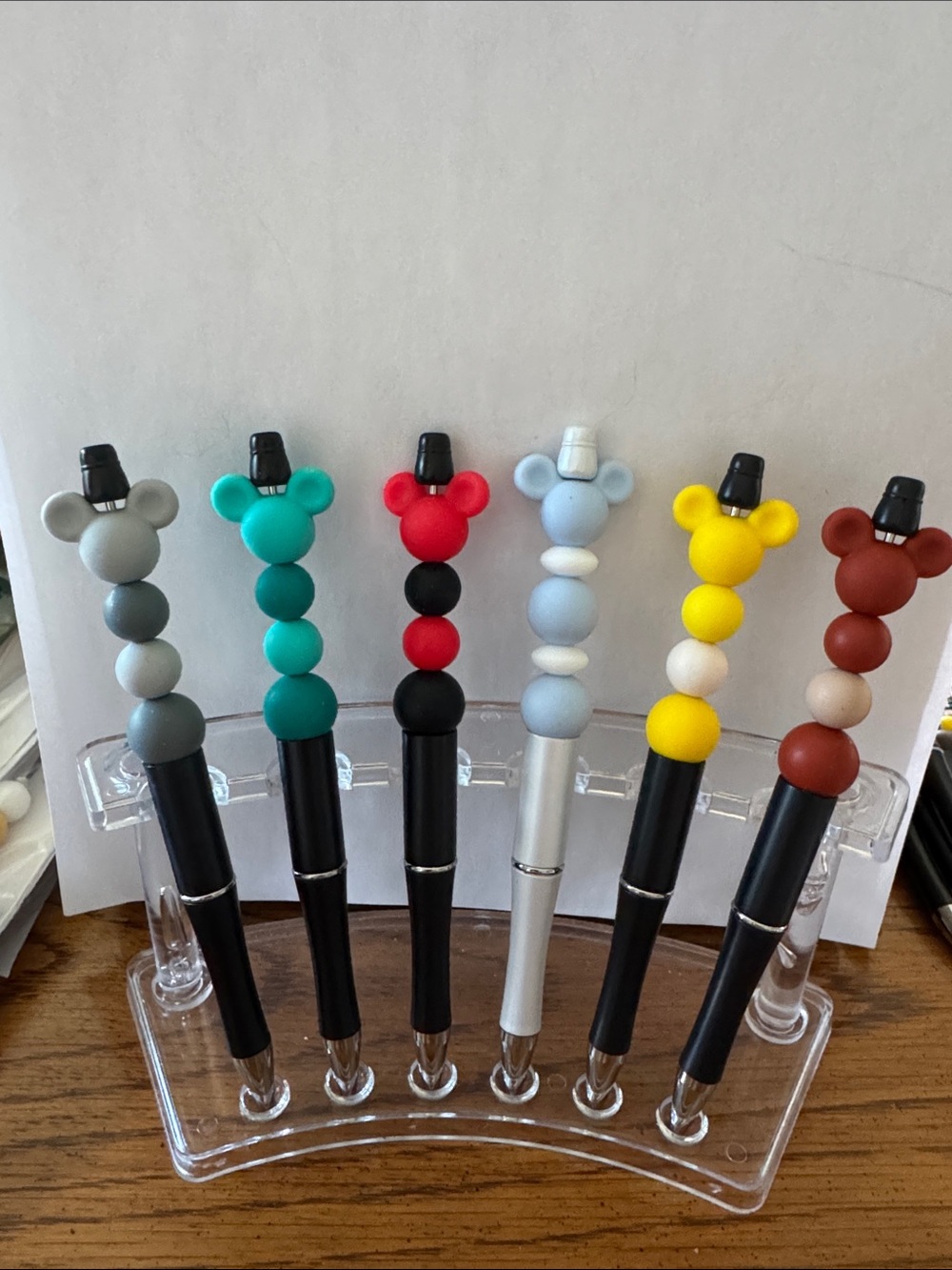Set of 12 Mickey pens handmade